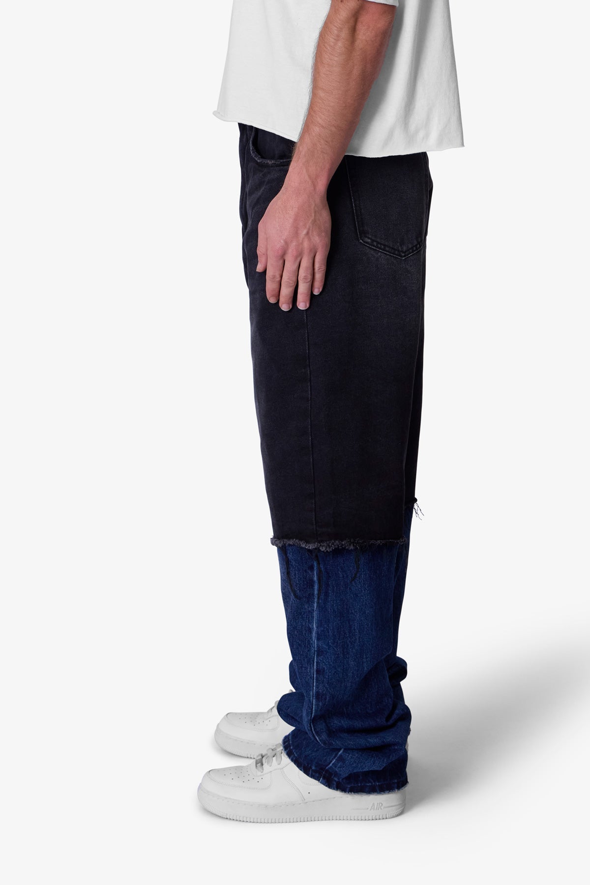 Ultra Baggy Denim on Denim - Black/Blue