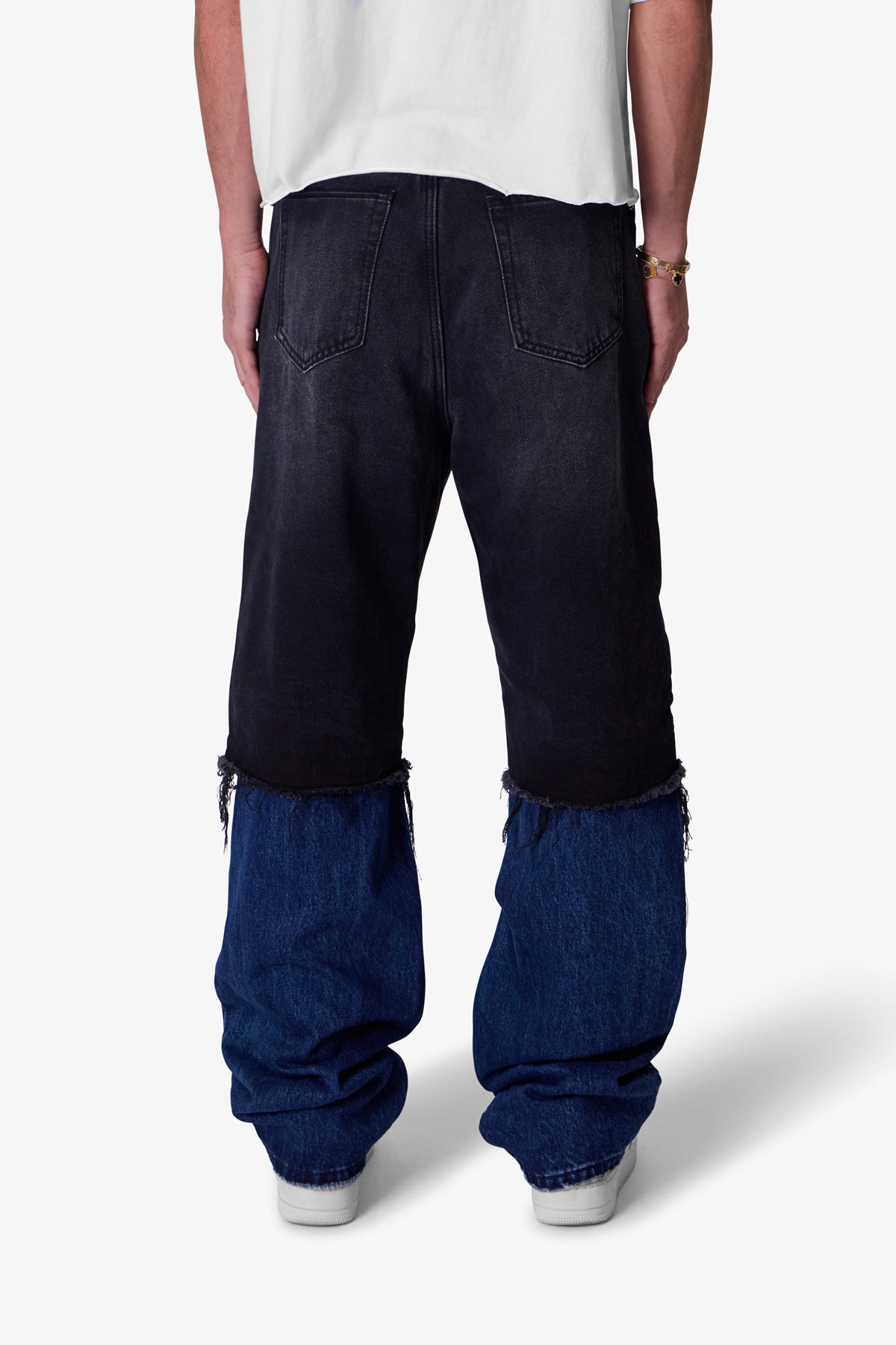 Ultra Baggy Denim on Denim - Black/Blue
