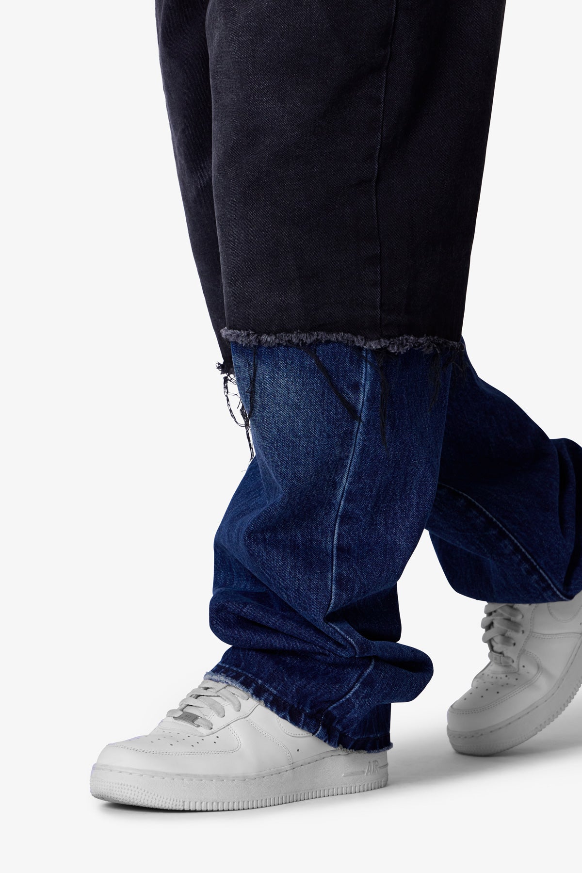 Ultra Baggy Denim on Denim - Black/Blue