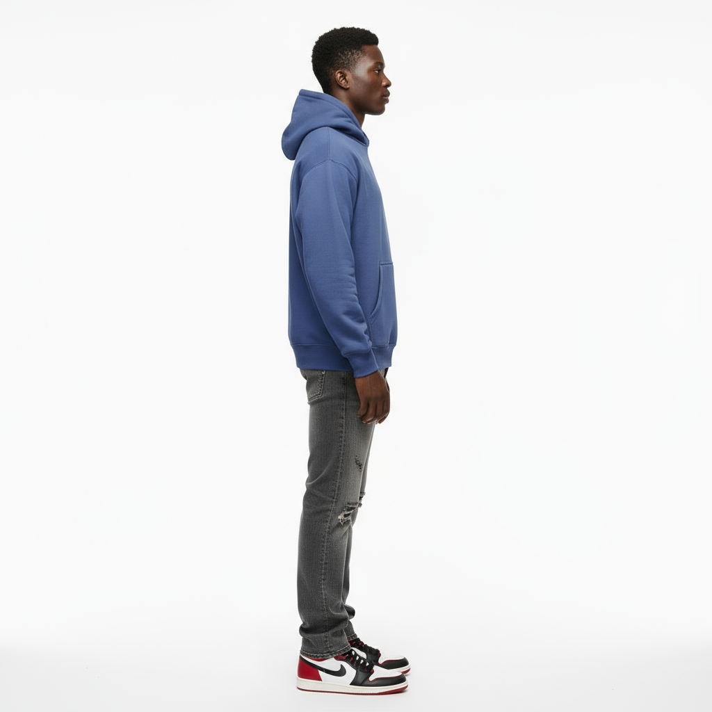 1800 GSM 'Washed Blueberry' Hoodie with CRDLCK™