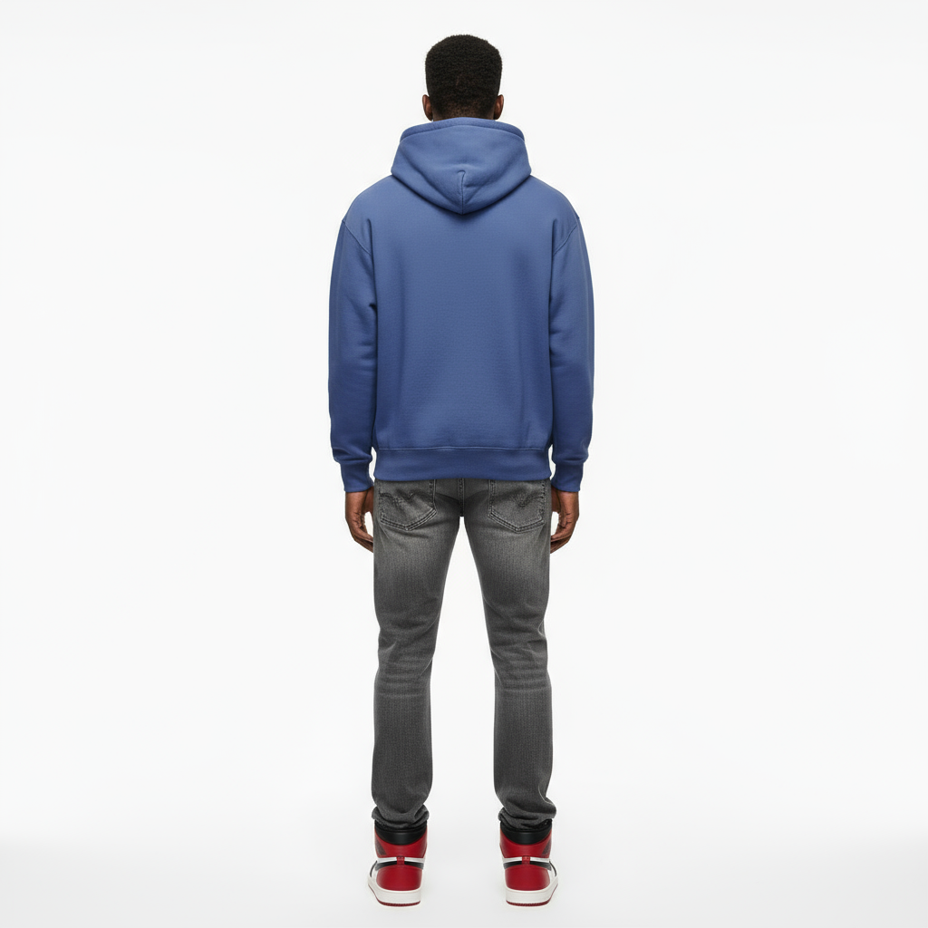 1800 GSM 'Washed Blueberry' Hoodie with CRDLCK™