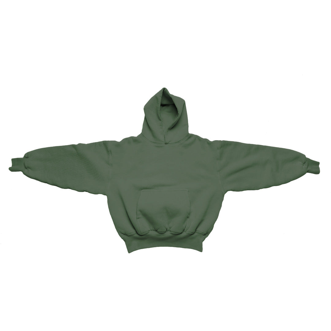 Ellenvinis 1800 GSM ‘Feldgrau’ Hoodie with CRDLCK™