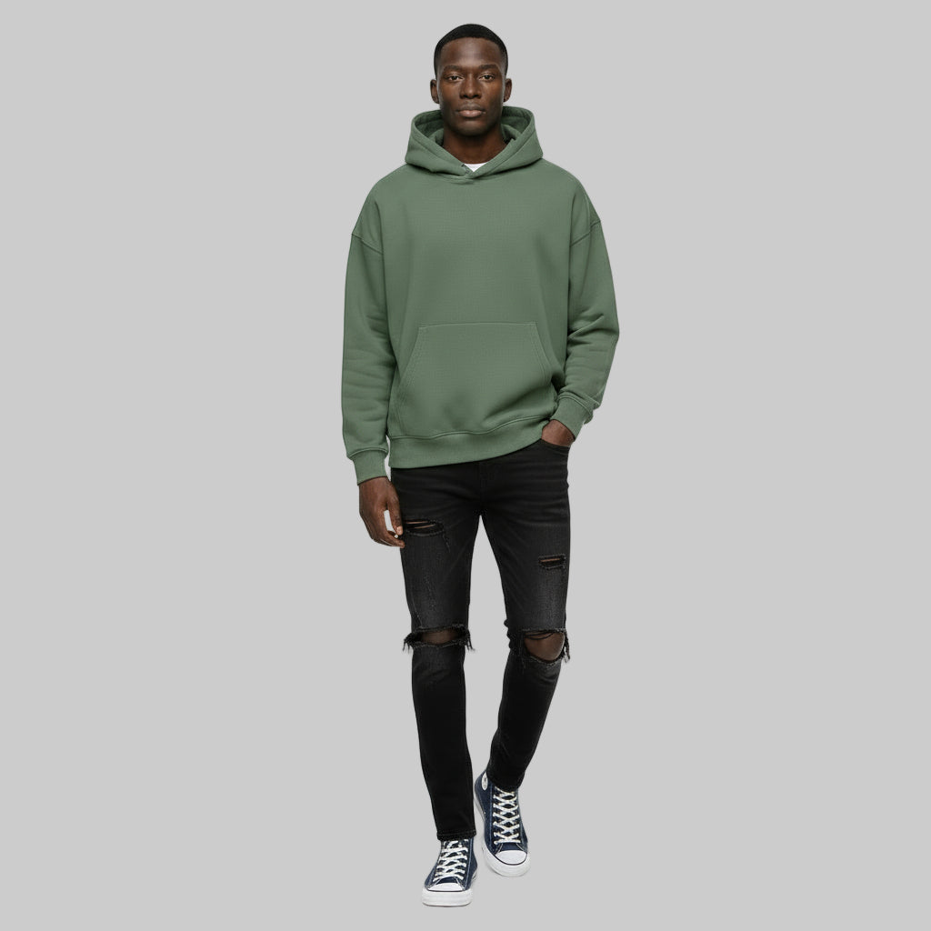 Ellenvinis 1800 GSM ‘Feldgrau’ Hoodie with CRDLCK™